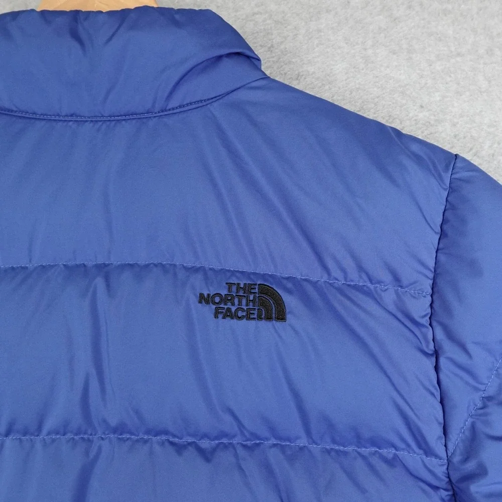 The North Face Puffer Jacket Boys XL Blue 550 Down Full Zip Outdoor Hike